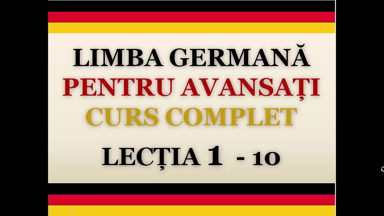 Invata Germana Rapid Si Usor Nivel B1 B2 Lectia 1 Youtube