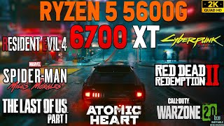 Ryzen 5 5600G + RX 6700 XT: 2K Gaming Test in 20 Games (Mid 2023)