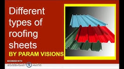 Different types of roofing sheets/Types of roofing materials