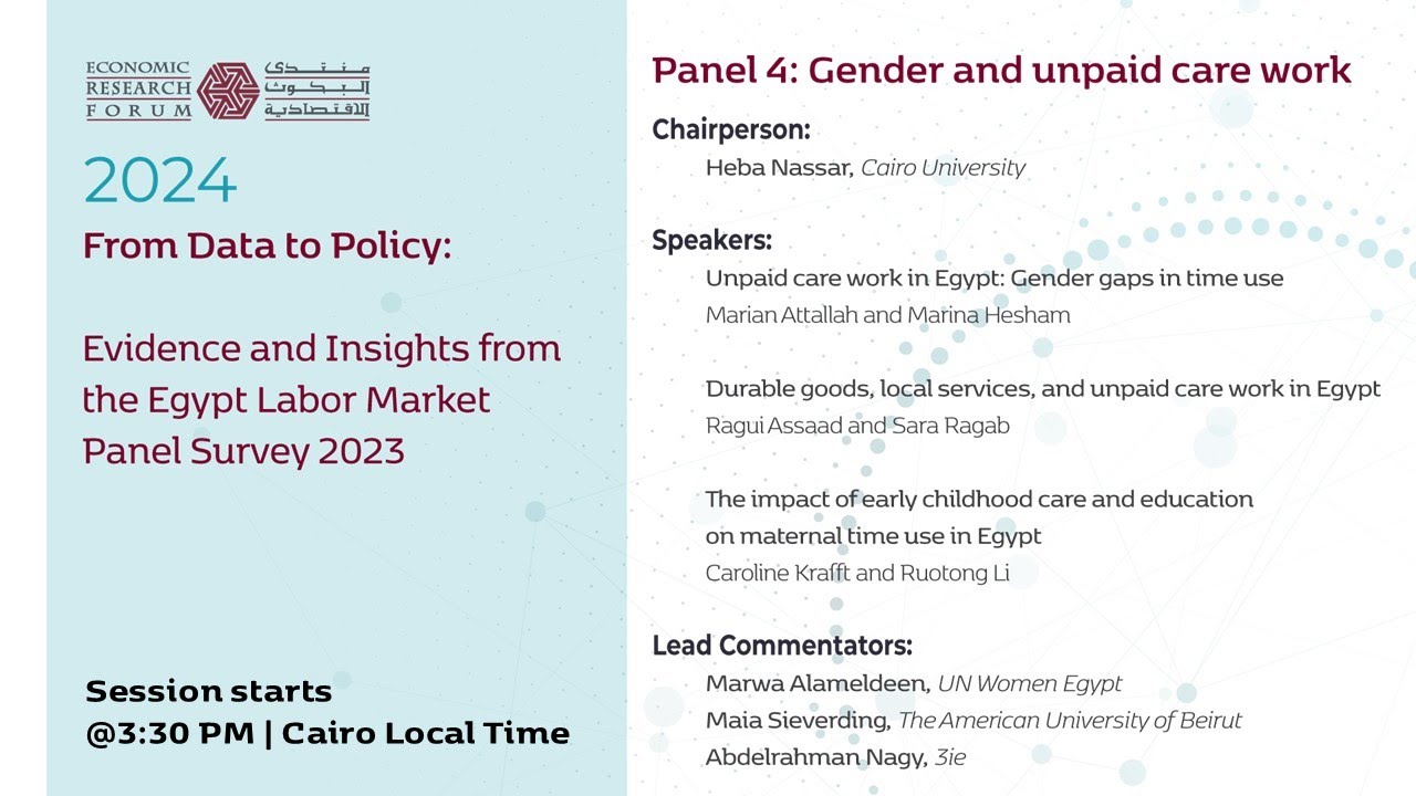 From Data to Policy: Evidence and Insights from The Egypt Labor Market Panel Survey 2023 - Session 4