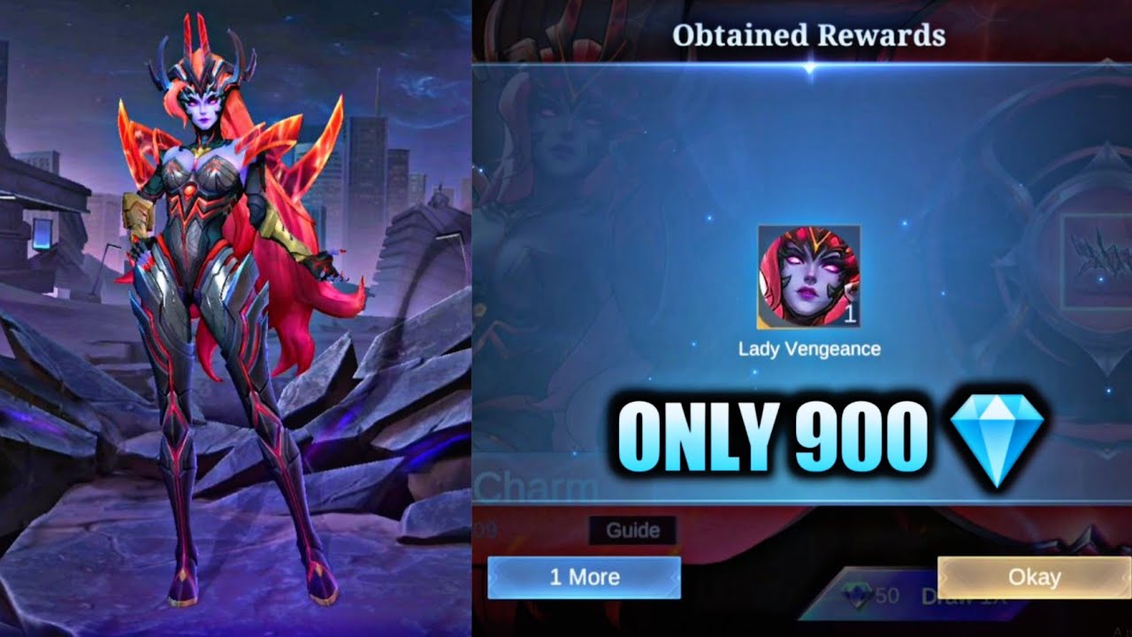 i got lady Vengence skin for 900 dimonds | 