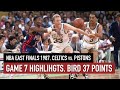 Throwback NBA East Finals 1987. Celtics vs Pistons Game 7 Full highlights. Bird 37 points  HD