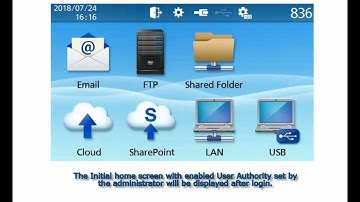 Panasonic Document Scanner "KV-N1058X series" Operating & Setting - Login using access list -