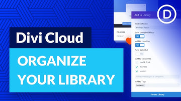 Organize Your Divi Cloud Library