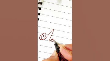 "Anmol" in cursive writing #shorts #youtubeshorts #calligraphy #cursive #handwriting