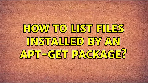 How to list files installed by an apt-get package?