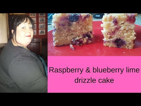 How to make Raspberry & blueberry lime drizzle cake