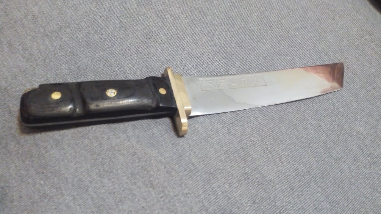 Cómo remachar el cabo de un cuchillo. Herramienta casera para poner los  remaches en frío. - YouTube