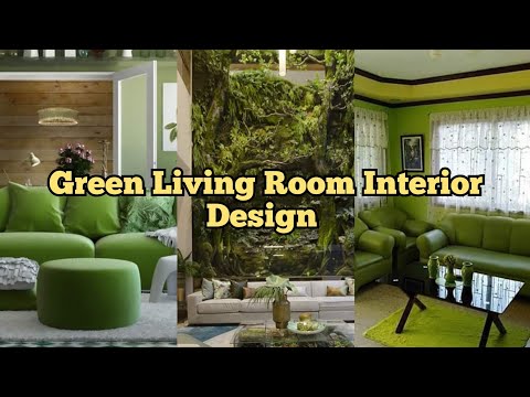 Video: Gray And Green Decoration For An Interior Close To Nature