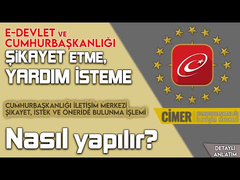 CİMER BAŞVURU 2024 | E-Devlet Şikayet etme & Cimer iletişim ve Cimer Şikayet etme - YENİ