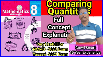 8th Class Maths New Syllabus| Chapter-8|| Comparing Quantities |Full Concept||Must Watch Video