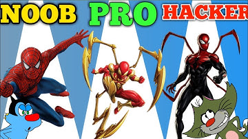 NOOB vs PRO vs HACKER | Swing Loops | With Oggy And Jack | Dr. Octavius Gamer | ALL Levels