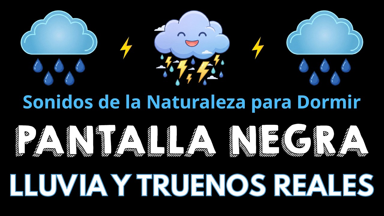 Dormirás Bien y con Sonidos de Lluvia Intensa y Truenos en el Bosque ...