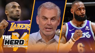Kobe, LeBron \& Steph featured in Colin's Top 10 all-time most important players in NBA | THE HERD