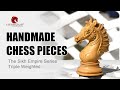 The sikh empire series triple weighted wooden handmade chess set  chessbazaar