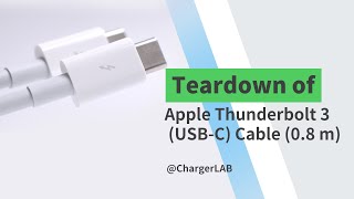 Teardown of Apple Thunderbolt 3 (USB‑C) Cable (0.8 m)