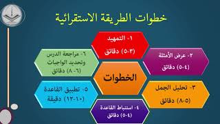 الطريقة الاستقرائية في تدريس قواعد اللغة العربية