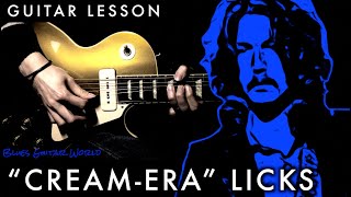 How to play - Eric Clapton style “Cream-Era” Blues Licks | Guitar Lesson