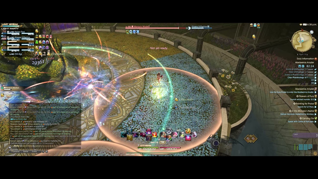 Final Fantasy XIV in Ultrawide 4 player Duty Akademia Anyder