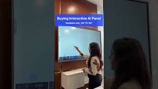 Smart Classroom Setup with AI Interactive Flat Panel