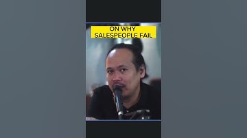 Why salespeople fail part 1.