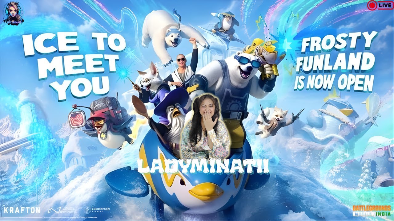 “LADYMINATII LIVE BGMI 4.1 Update Grind | Push Rank, High KD, Non-Stop Action!” 