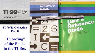 TI-99/4a Collection Overview (Part 8) - Unboxing the Books in the Original TI Box