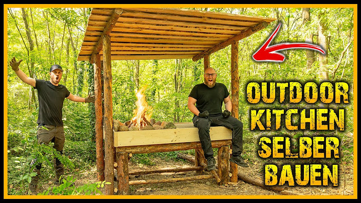 Unsere neue OUTDOOR KITCHEN ist ein TRAUM! - Aus Holz, Stein & Feuer - WALD KÜCHE selber bauen
