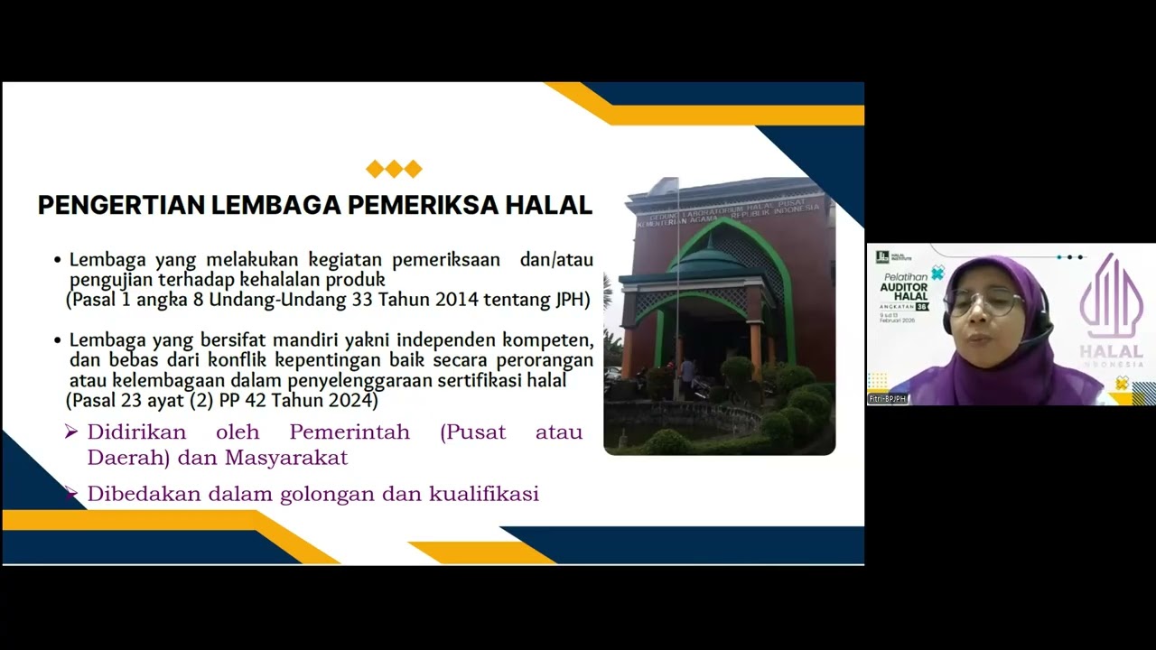 Regulasi Jaminan Produk Halal, Tugas dan Tanggung Jawab Auditor Halal