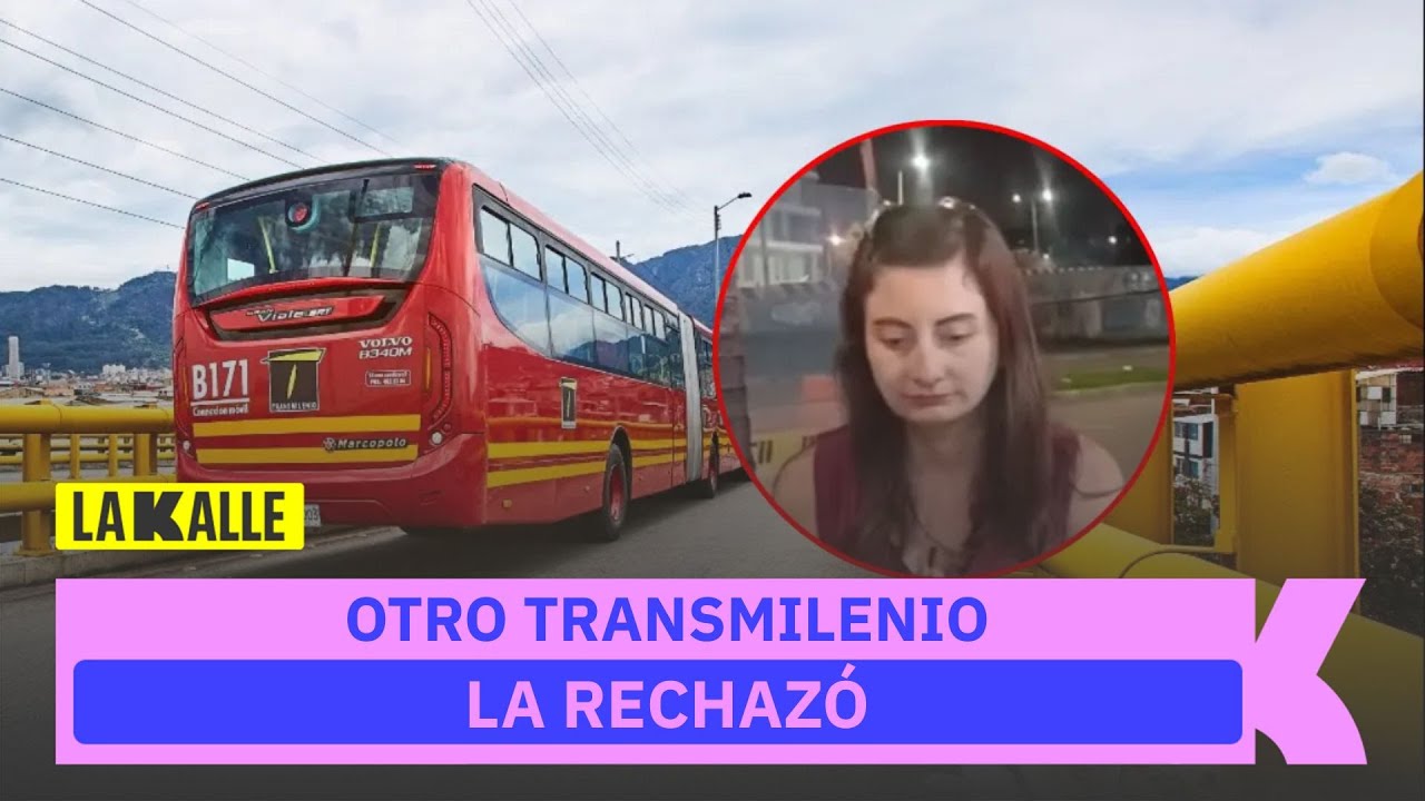 La mujer que se casó con un TransMilenio coqueteó con otro bus, pero le cerró las puertas