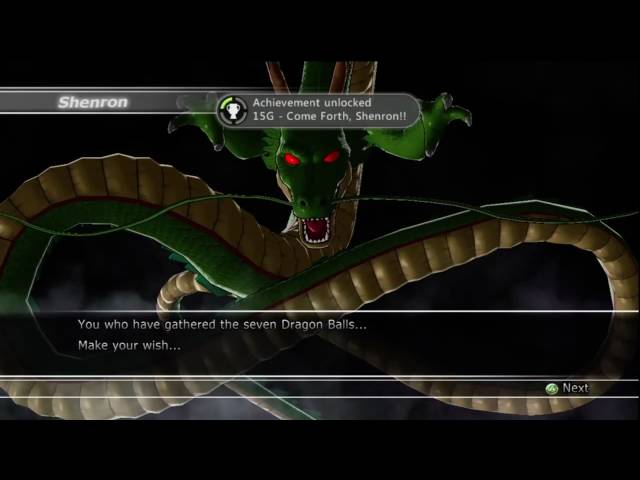 I Summon You Forth: Shenron! achievement in Dragon Ball Xenoverse 2