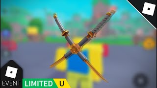 HOW TO GET THE NEW FREE UGC LIMITED: GOLD NINJA SWORDPACK! | ROBLOX