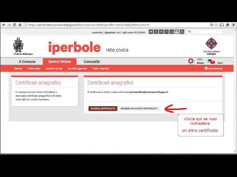 Guida certificati online - Comune di Bologna