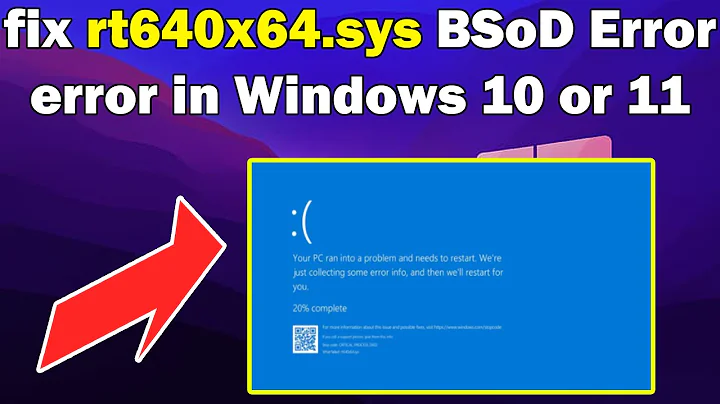 How to fix rt640x64.sys BSoD Error in Windows 10 or 11