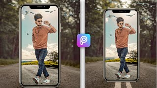 3D Mobile Phone Photo Editing Tutorial PicsArt || Picsart 3D Mobile Frame Photo Editing Tutorial screenshot 1
