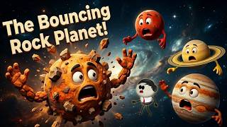 The Bouncing Rock Planet! | #aumsum #kids #science