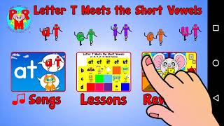 Ricardo's Letter T Word Grid™ app: Learn to Read & Spell 46 'at, et, it, ot, ut' words preview video screenshot 4