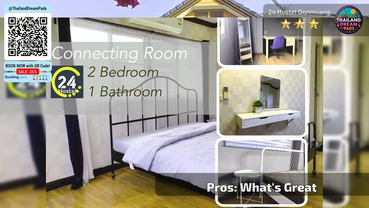 24 Hostel Donmuang - Perfect Place to Stay | Bangkok, Thailand🏩