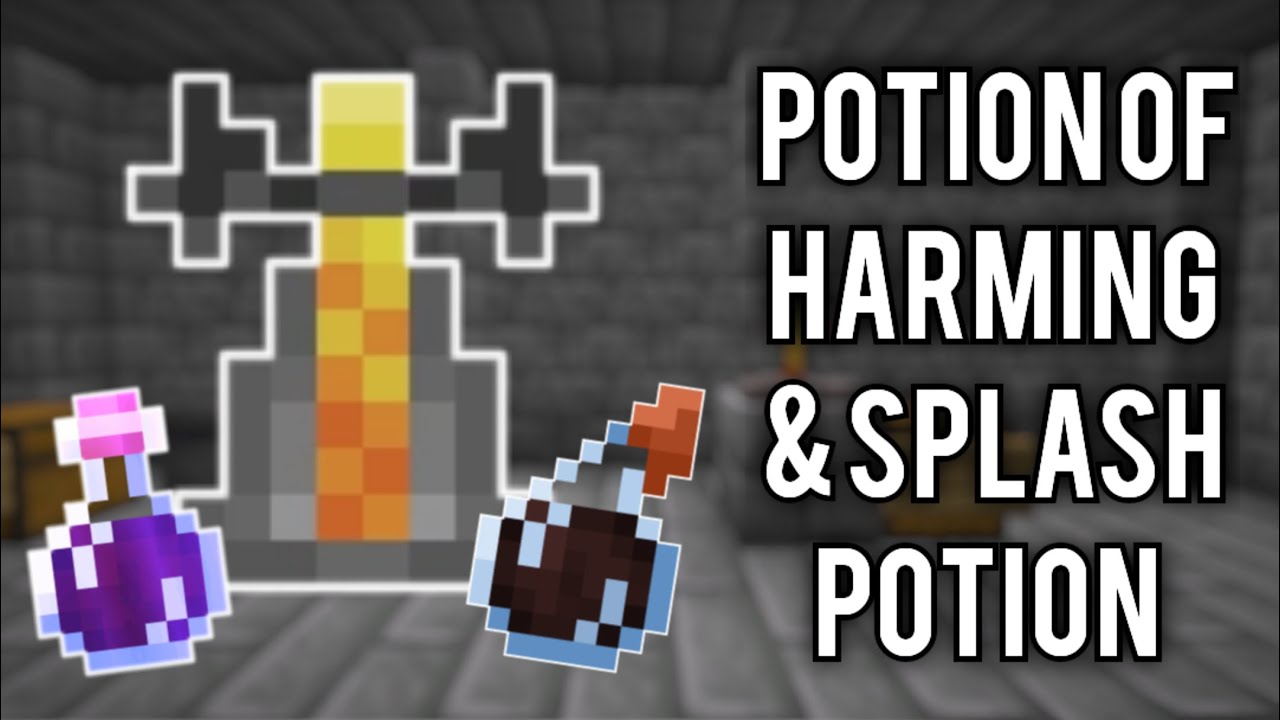 Minecraft Lingering Potion Of Harming - How to Make a Potion of Harming in Minecraft (Bedrock/Java/PE) - YouTube