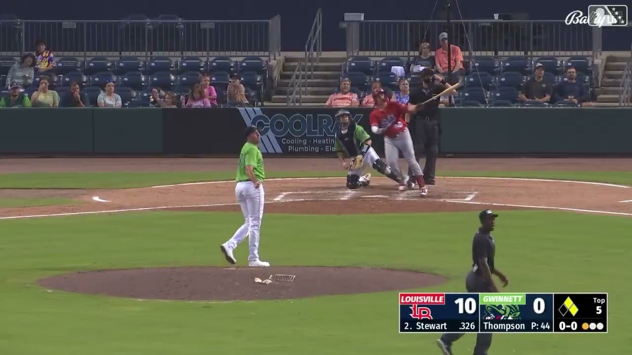 Sal Stewart's four-hit, five-RBI performance