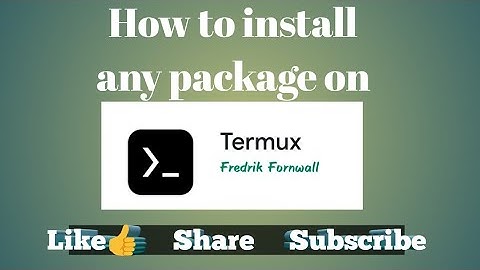 How to install any package in Termux app?
