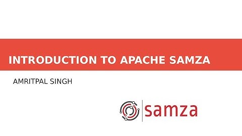 Introduction to Apache Samza
