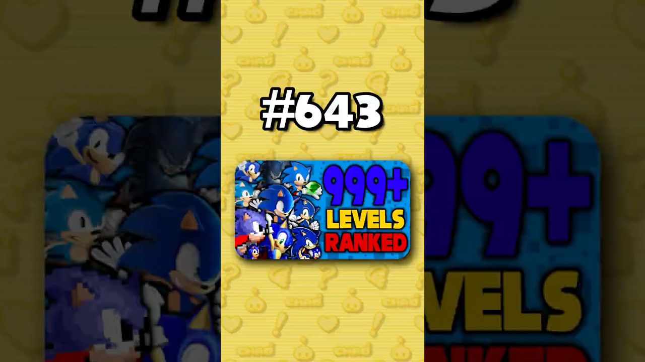 Номер 643 — Рейтинг ВСЕХ 999+ уровней Sonic от худшего к лучшему 
