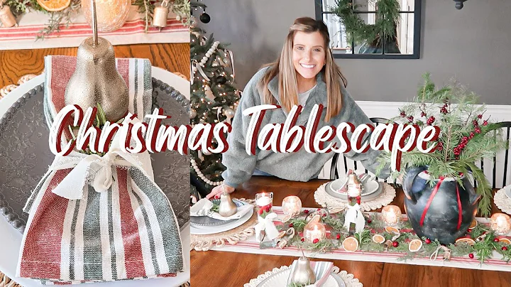 CHRISTMAS 2022 TABLE SETTING IDEA| ELEGANT + SIMPL...