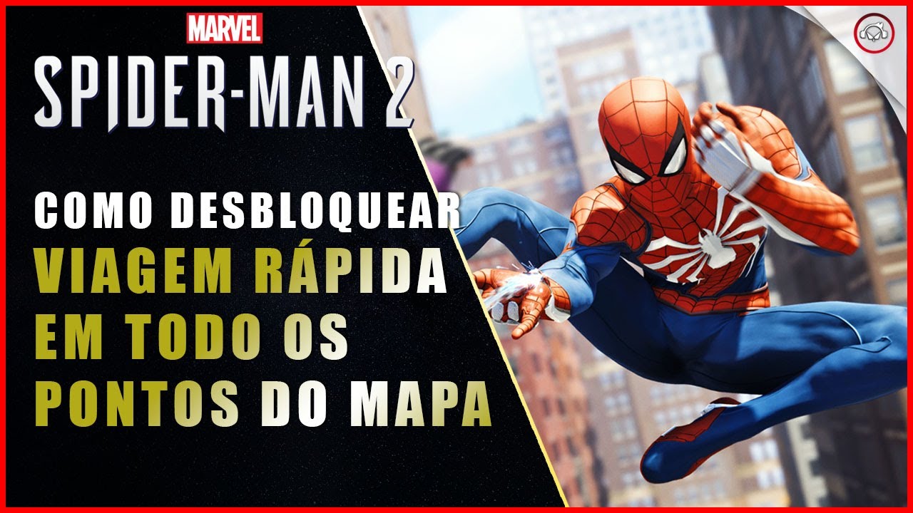 Miniatura do vídeo Spider-Man 2, Como desbloquear viagem rápida em todo o Mapa | Super-Dica
