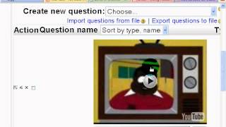 Import and Export: Test Questions for Moodle: Teachers! Stop Pushing Paper!