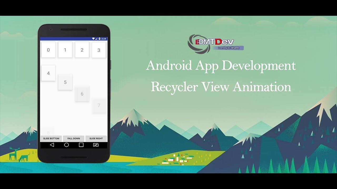 Learn Android Studio Tutorial RecyclerView Animation - Mind Luster