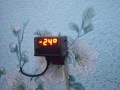 Самодельные светодиодные часы термометр для уличной температуры