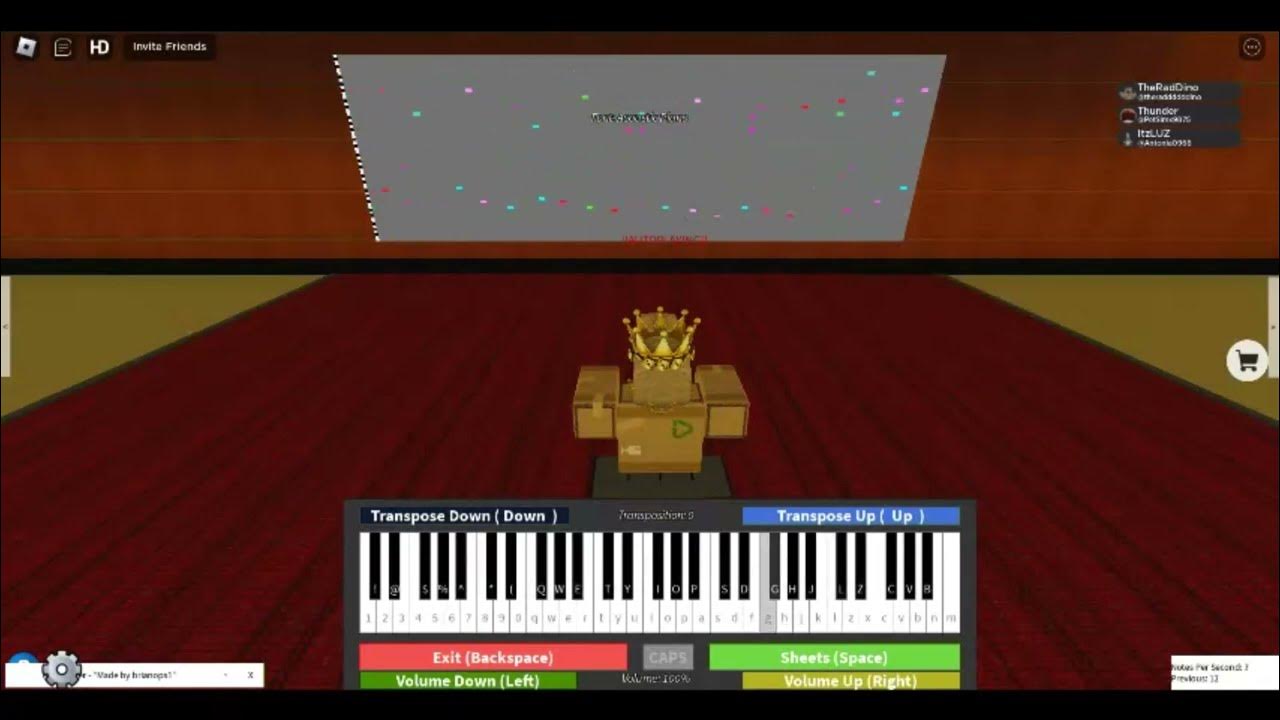 Rush E Digital Piano Roblox auto play YouTube