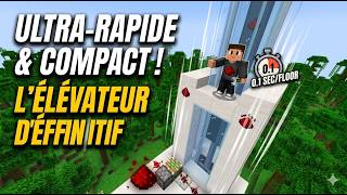 Minecraft: Ultra-Fast and Compact Elevator Tutorial 🛠️